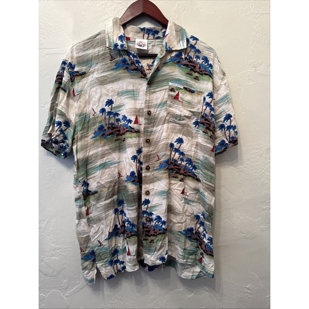 Lt Dan’s Aloha Gear Bubba Gump Lg Hawaiian Shirt